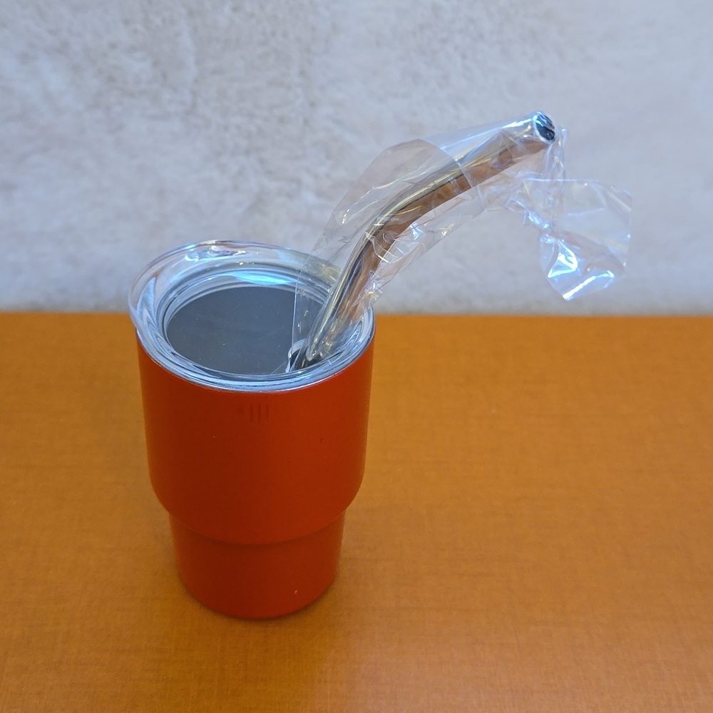 NEW Mini Stanley cup with metal straw